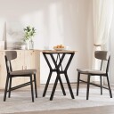  Spisebord Y-ramme 50x50x75,5 cm heltre furu og støpejern 3282779