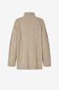 Second Female - Genser Janne Knit T-Neck - Beige