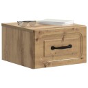  Vegghengt Nattbord Artisan eik 34,5 x 33 x 20 cm Konstruert tre