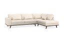 Copenhagen 4 seters Høyrevendt L formet Sjeselongsofa i Manchester   Beige