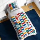 Licens LEGO sengetøy   100% bomull   Junior sengetøy 100x140 cm   LEGO klosser