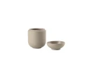 Zone Denmark Sensu boks med lokk Ø6,5x9 cm Taupe