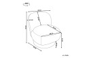 Svingbar lenestol Aylo - Beige