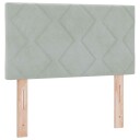  LED Hodegavl Diamond Blocks Design Lysegrå 80 cm Fløyel