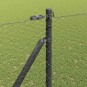  Gjerde med innlegg. Grå 1.5 x 100 m PVC belagt stål