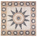 vidaXL Mosaic Tiles Blomster Mønster Flerfarget 120 x 120 cm Marmor