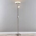 Lindby Uplight-lampe Yveta med LED-lys og leselampe