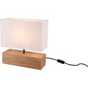 Woody Bordlampe 12 x 30 cm E27 Tre/Hvit