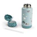 Done By Deer Insulated Straw Bottle Tiny Farm Blue 340 Ml Blue