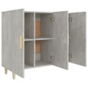 vidaXL Skjenk betonggrå 90x34x80 cm konstruert tre