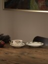 Royal Copenhagen Star Fluted Christmas kopp med asjett 32 cl - lav hank