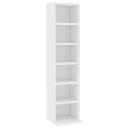  CD skap hvit 21x20x88 cm konstruert tre