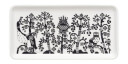 iittala Taika tallerken rektangel 12x24 cm svart