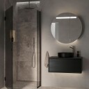INR Iconic Nordic Rooms Circ Ø80 Speilskap med Regulerbar Belysning Ø80x159mm Eik