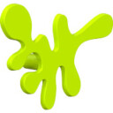 Frost Mini Camouflage-krok, lime. Veggmontert.
