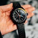 Bulova Herreklokke 98B428 Racer Sort/Lær Ø42 mm