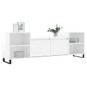vidaXL TV-benk høyglans hvit 160x35x55 cm konstruert tre 8721012113893