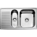 Intra Juvel Horizon 815SH M/1½ kum/brett T/undermontering stainless steel 815x510 mm
