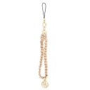 Guess Anheng Gustsas4p Telefonrem Rosa / Rosa Kjede Metal 4G Charm
