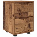  Nattbord med skuff Gamle tre 30,5 x 30 x 43 cm Konstruert tre