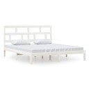 vidaXL Sengeramme hvit heltre 180x200 cm 6FT Super King