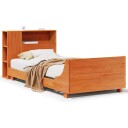  Sengeramme uten madrass voksbrun 75x190 cm heltre furu 8721158624635