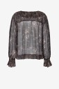 Second Female   Bluse Paislia Frill Blouse   Svart