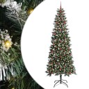  Kunstig juletre grønn 96 x 96 x 240 cm PVC og plast og stål