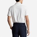 Ralph Lauren Classic Fit Cotton-Linen Polo Shirt - Ceramic White Hvit XXL