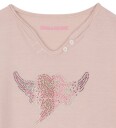Zadig & Voltaire T-skjorte - Hus Violet m. Logo - Zadig & Voltaire - 16 år (176) - T-skjorte - Rosa