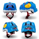 Crazy Safety Blue Dino sykkelhjelm for barn (100201-02-M)