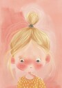 Blonde Girl With Freckles Plakat Plakat / 100x150cm