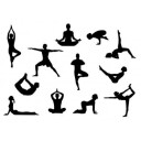 Patchwork Utstikker Yoga Sett/12 