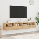 vidaXL Vegghengte TV-benker 2 stk hvit 80x30x30 cm konstruert tre 8721012254572