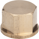 10 stk 1/4" gjenget endehette i pistolmetall, silikonbronse
