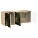 vidaXL Vegghengt TV skap ELBURG 102 x 33 x 40 cm Sonoma eik
