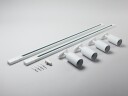 Spotlight Focus Track Gu10 Sæt 1 Faset Hvid Vipbar 90° Roterbar 350° 1 Faset Adapter Ip20. Inkl. 4 Stk. Armaturer.