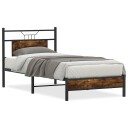  Sengeramme uten madrass røkt eik 90x190 cm konstruert tre 4106882
