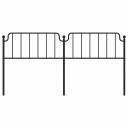  Sengegavl i metall svart 193 cm 8721012212336