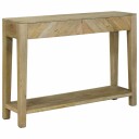  Konsollbord Naturlig grå 110 x 30 x 80 cm Massiv mango tre