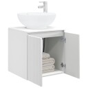 Vegghengt vaskeservant Hvit 49,5 x 44,5 x 65 cm Konstruert tre