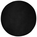  Kunstpels Kanin Teppe Olite Svart Ø 120 cm Polyester