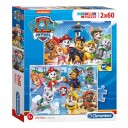 Clementoni Puzzle PAW Patrol 2x60st. Gulv