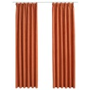Vidaxl Lystette Gardiner Med Kroker 2 Stk Rust 140x225 Cm