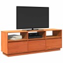  TV-benk voksbrun 140x37x50 cm heltre furu 847122