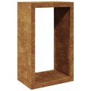 Vedstativ 60x40x100 cm oksidert stål