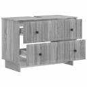 vidaXL Baderomsvaskeskap EDE Grå Sonoma 82 x 41 x 59 cm Konstruert tre