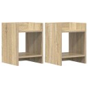  Planteholder 2 pcs Sonoma eik 30 x 30 x 40 cm Konstruert tre
