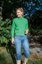 114-01A Lara genser skarp grønn