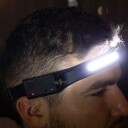 Hodelykt 2 i1 COB LED-Hodelykt med Oppladbart Batteri
